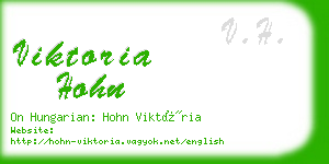 viktoria hohn business card